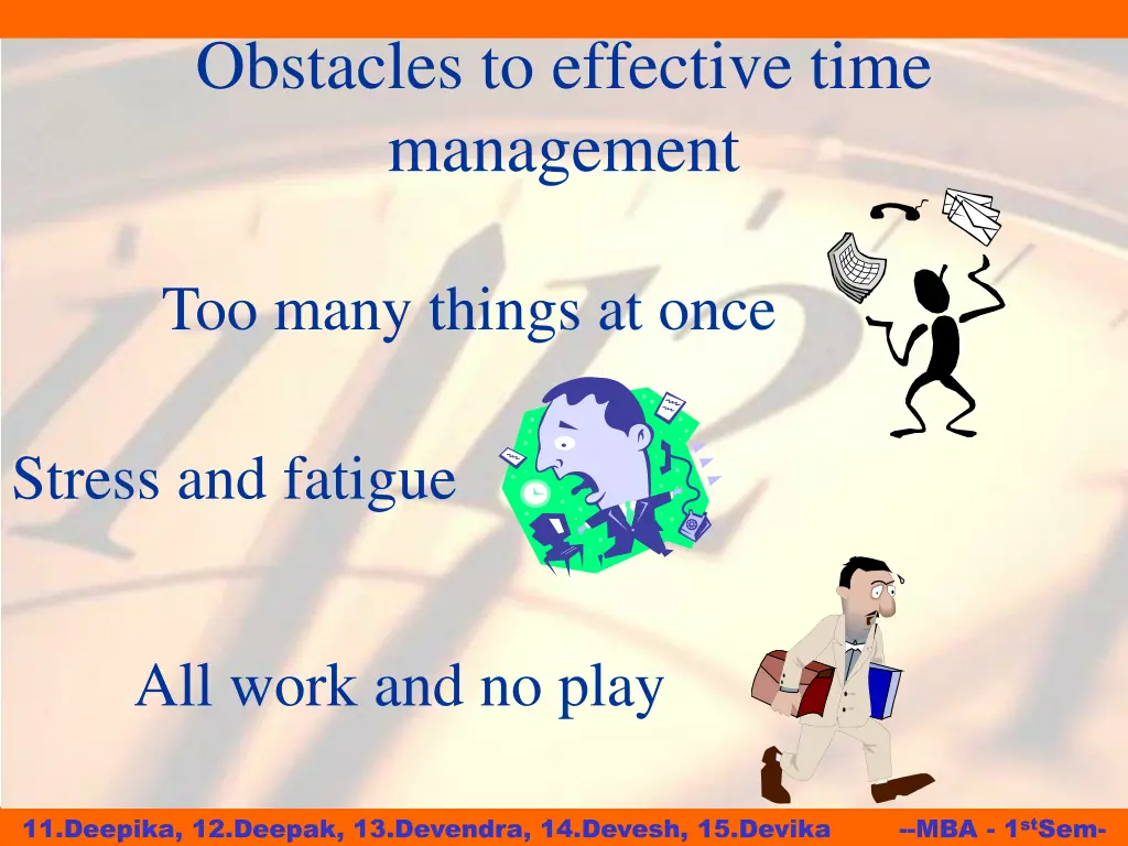 obstacles to effective time management 2