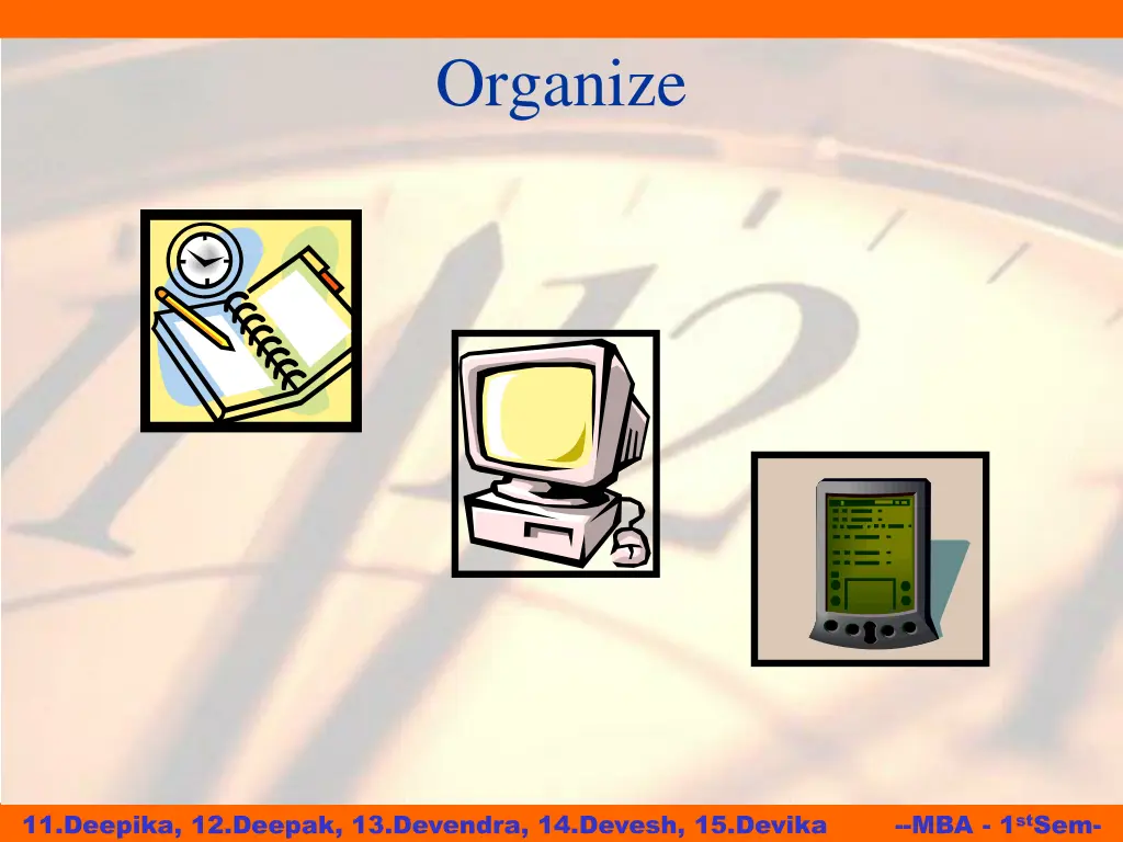 organize