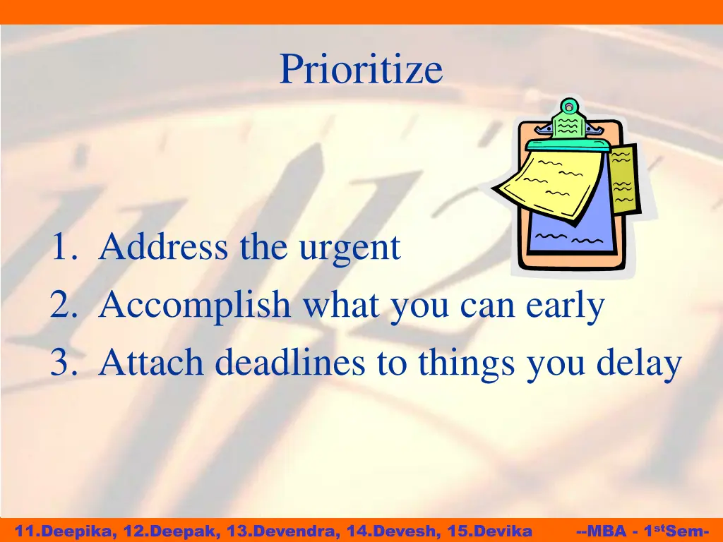 prioritize 1