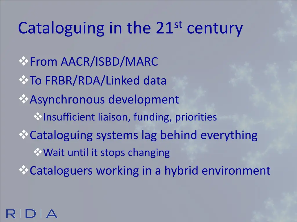 cataloguing in the 21 st century