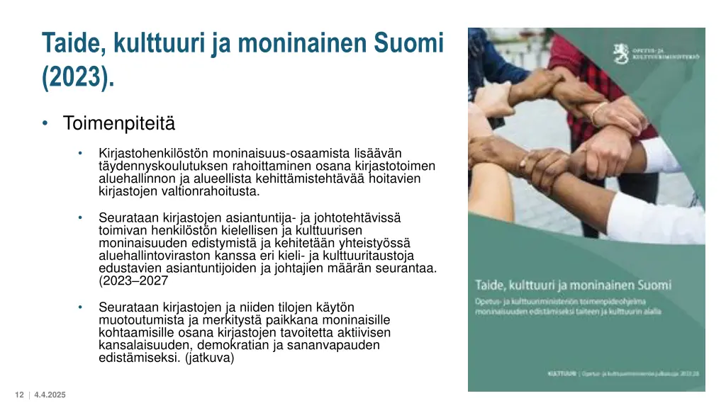 taide kulttuuri ja moninainen suomi 2023