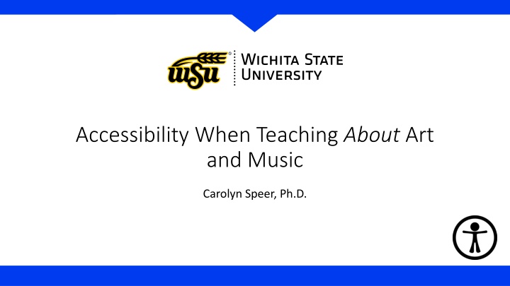 accessibility when teaching about art and music