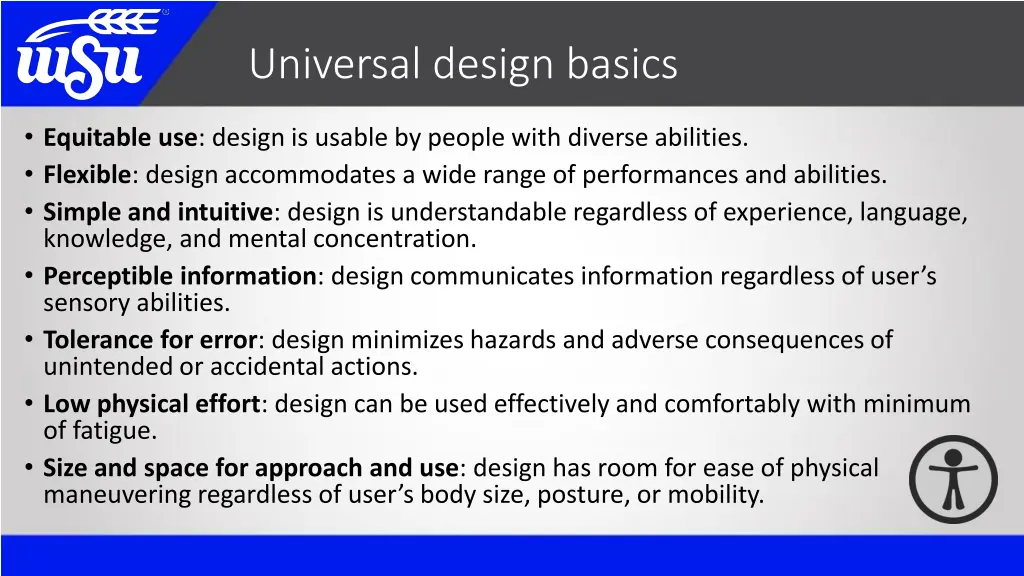 universal design basics