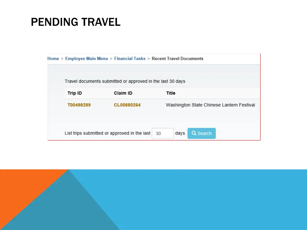 pending travel