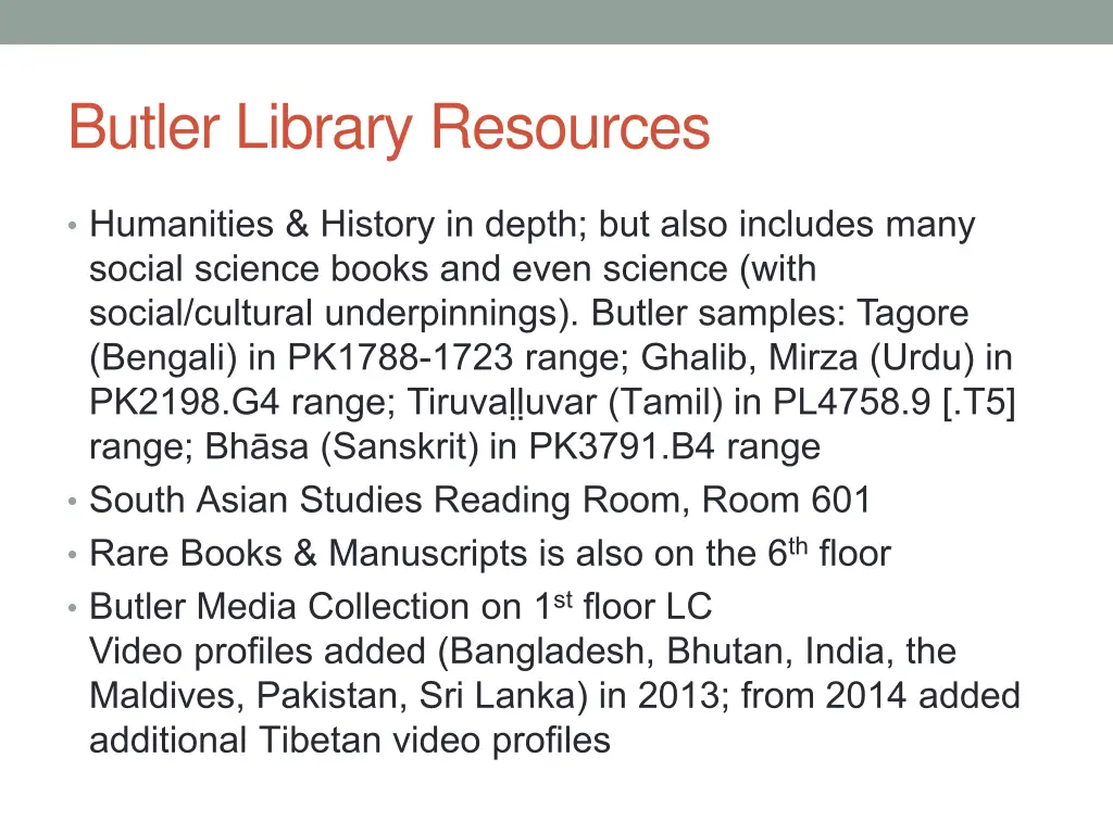 butler library resources