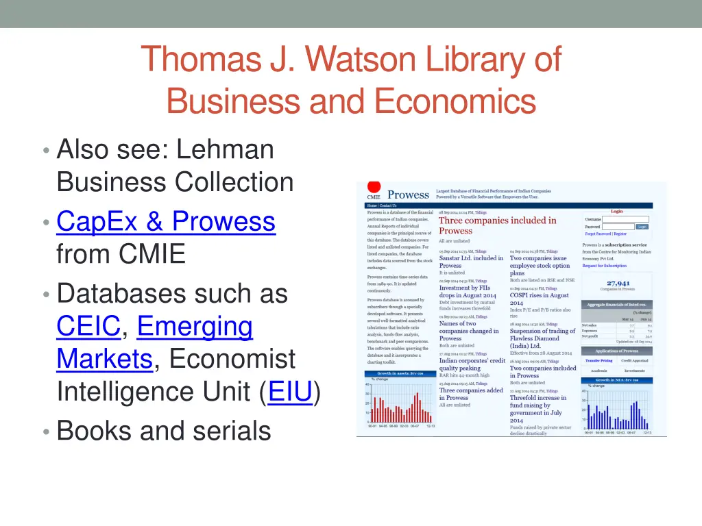 thomas j watson library of business and economics