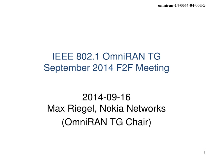 omniran 14 0064 04 00tg