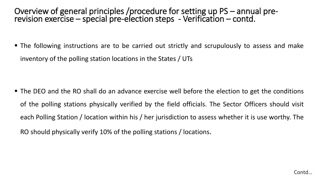 overview of general principles procedure 1
