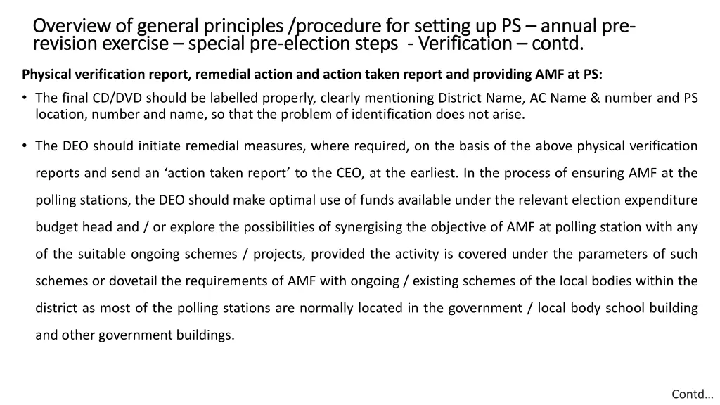overview of general principles procedure 2