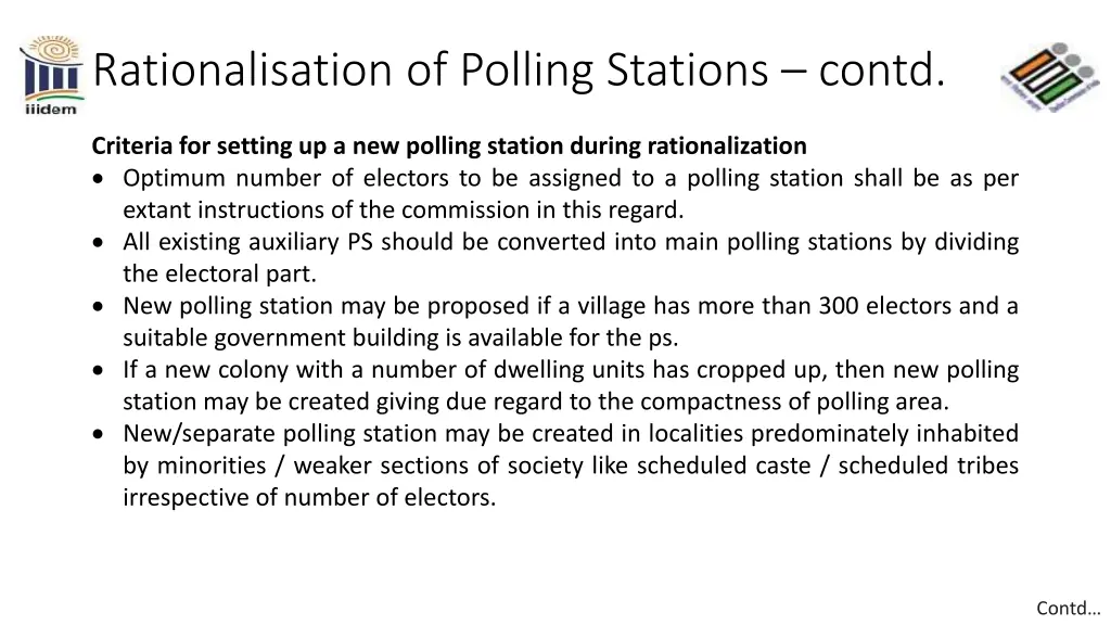 rationalisation of polling stations contd 1
