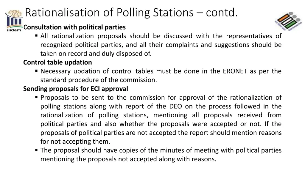 rationalisation of polling stations contd 2