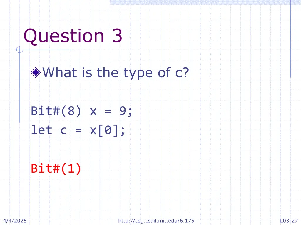 question 3