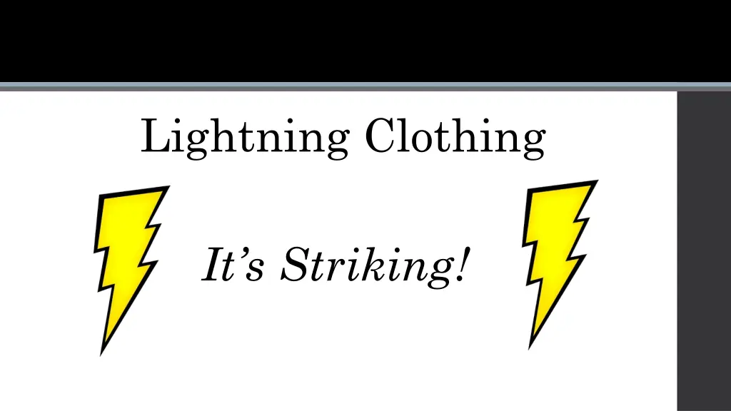lightning clothing