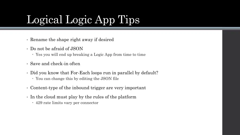 logical logic app tips