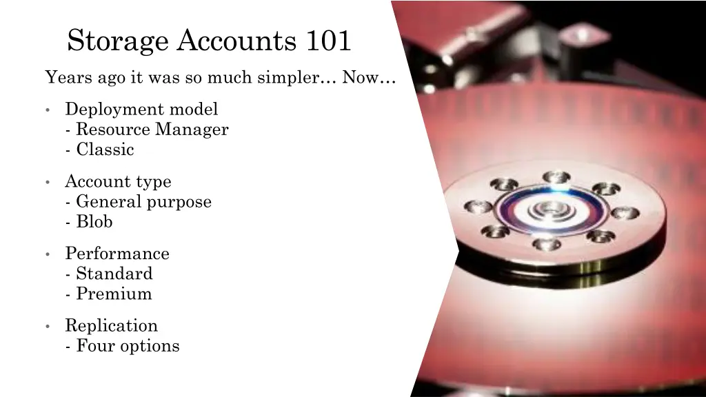 storage accounts 101