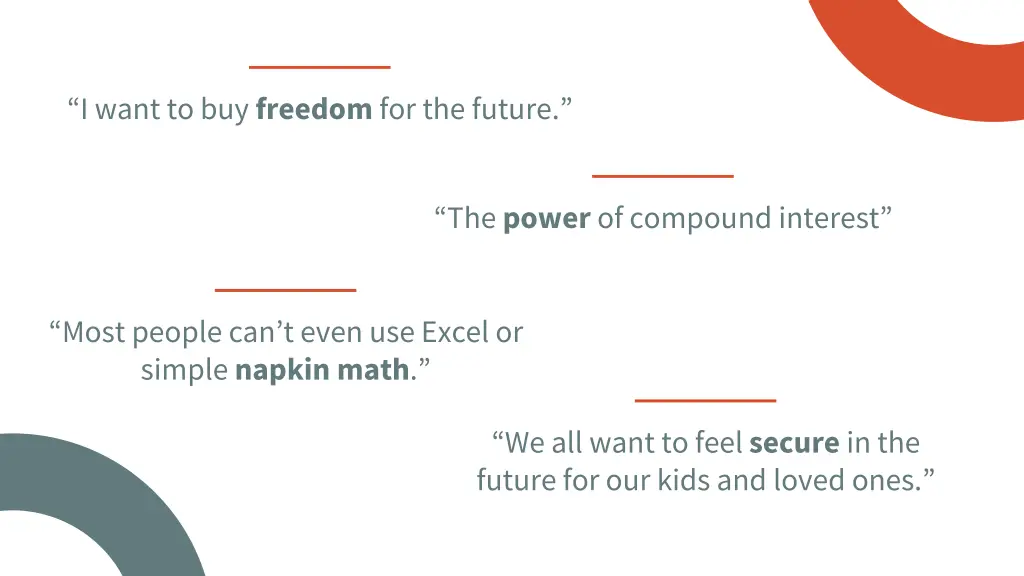 i want to buy freedom for the future