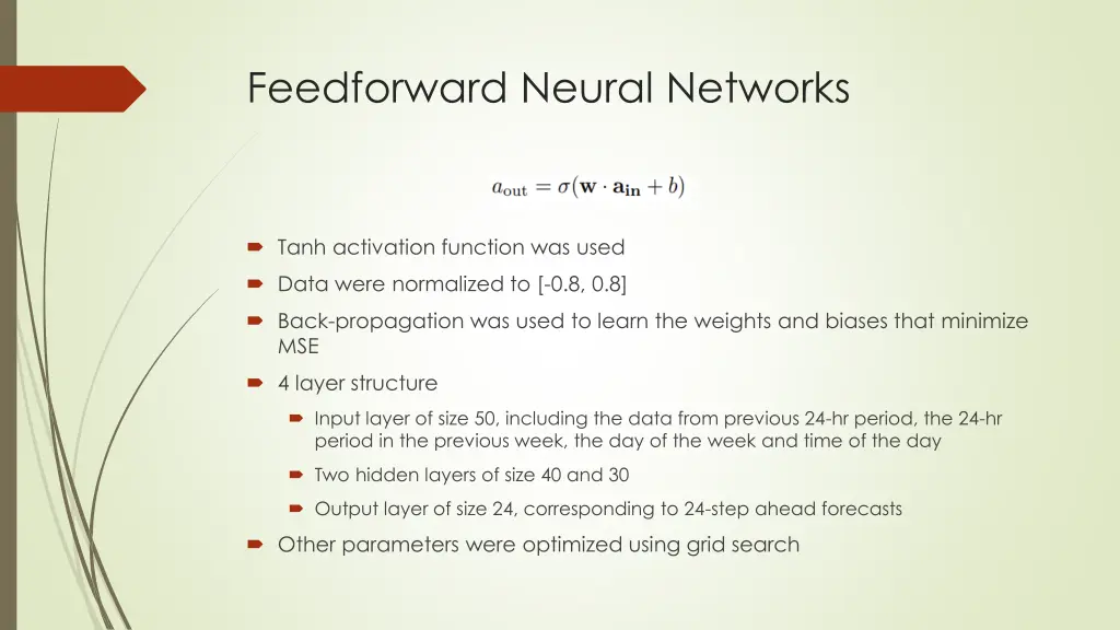 feedforward neural networks