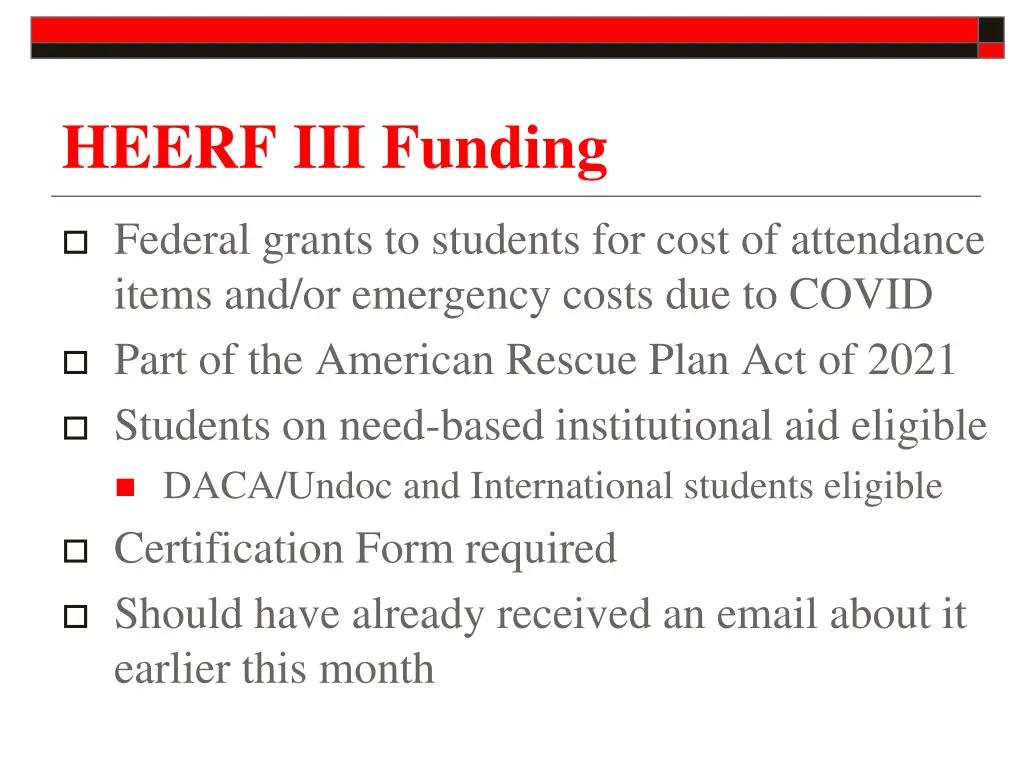 heerf iii funding