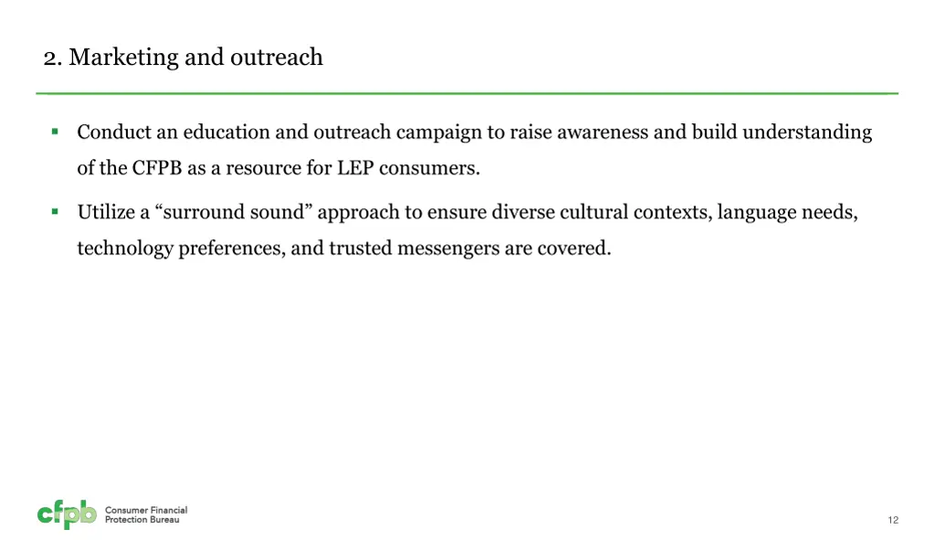 2 marketing and outreach
