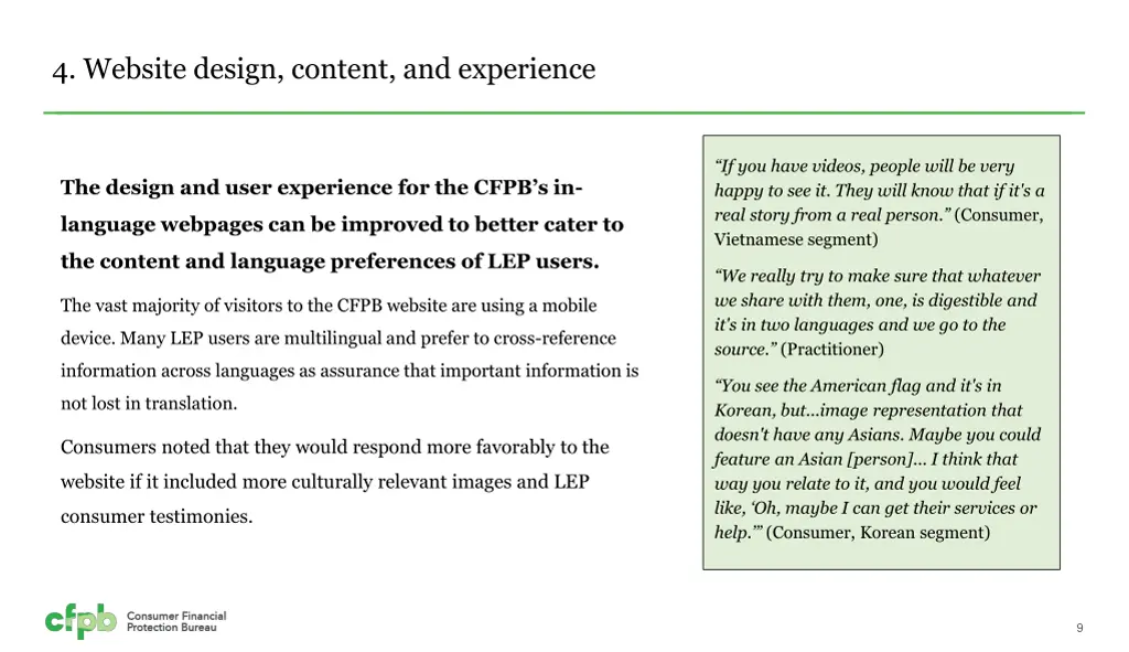4 website design content and experience