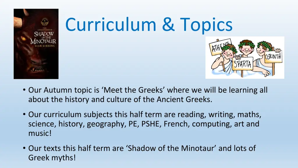 curriculum topics