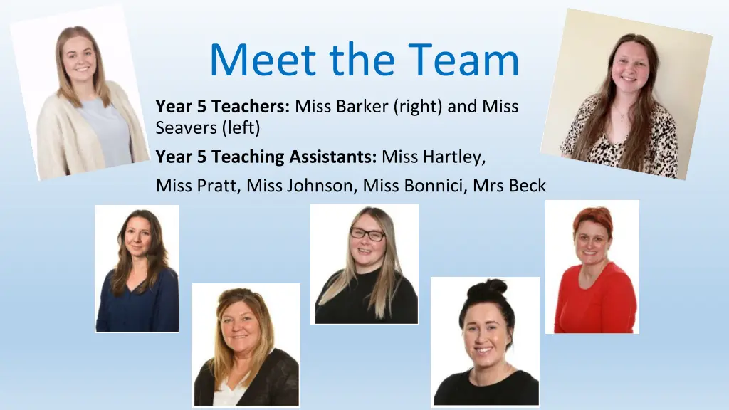 meet the team year 5 teachers miss barker right