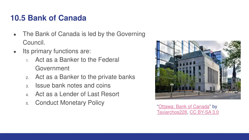 10 5 bank of canada