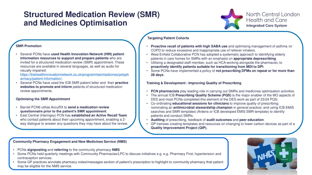 structured medication review smr and medicines