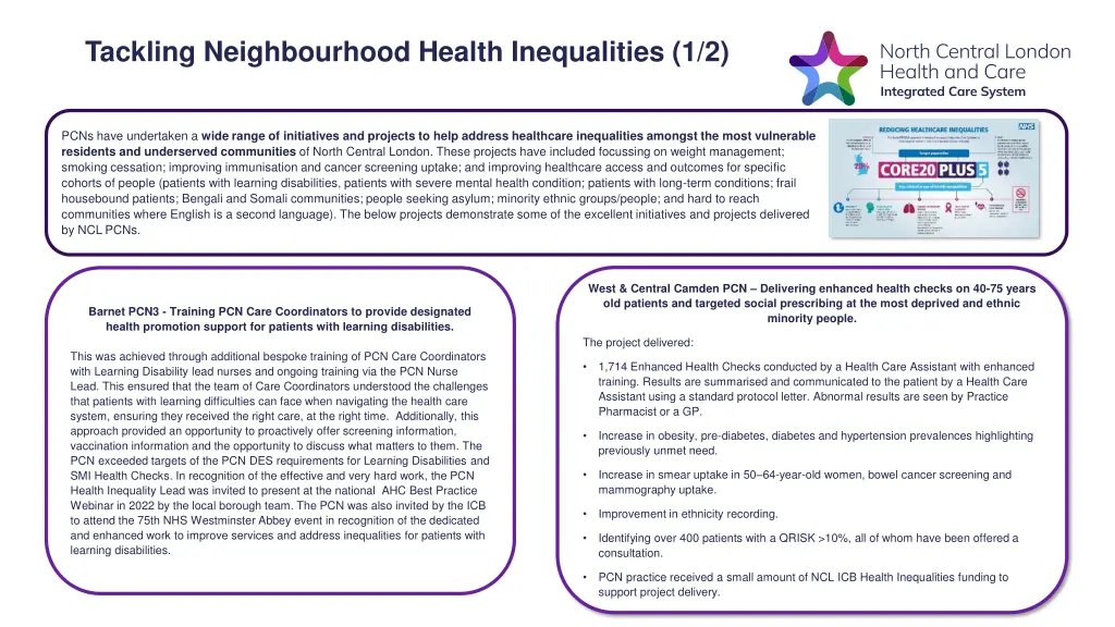 tackling neighbourhood health inequalities 1 2