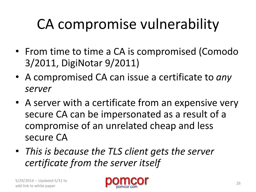ca compromise vulnerability