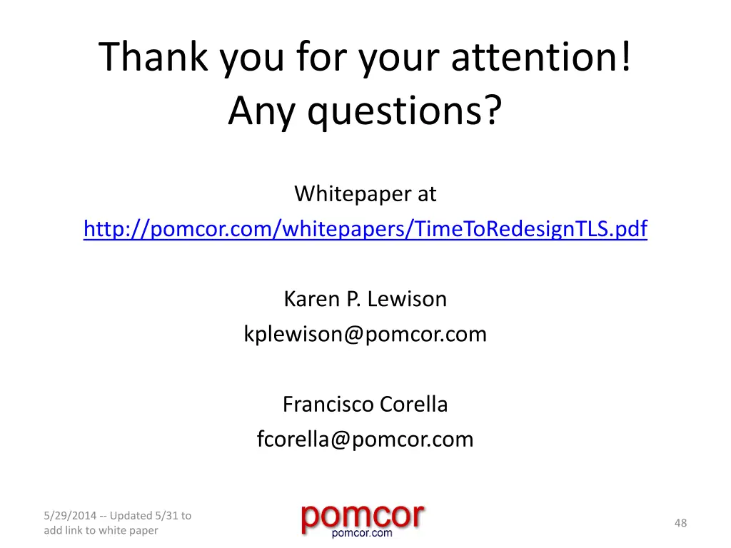 thank you for your attention any questions