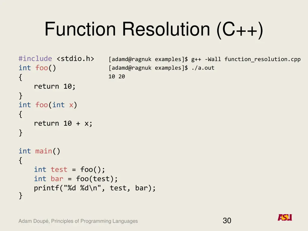function resolution c 1