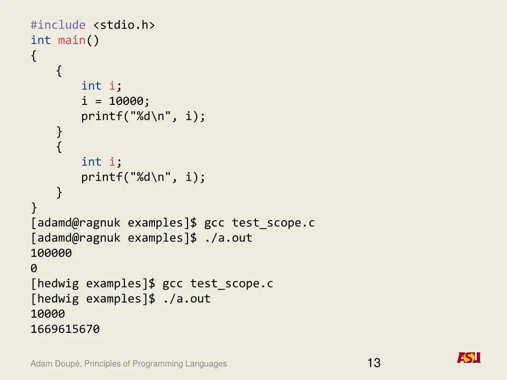 include stdio h int main int i i 10000 printf 1