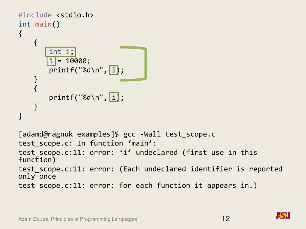 include stdio h int main int i i 10000 printf