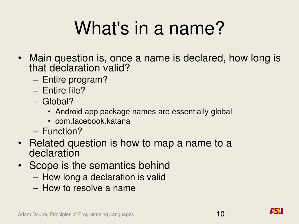 what s in a name