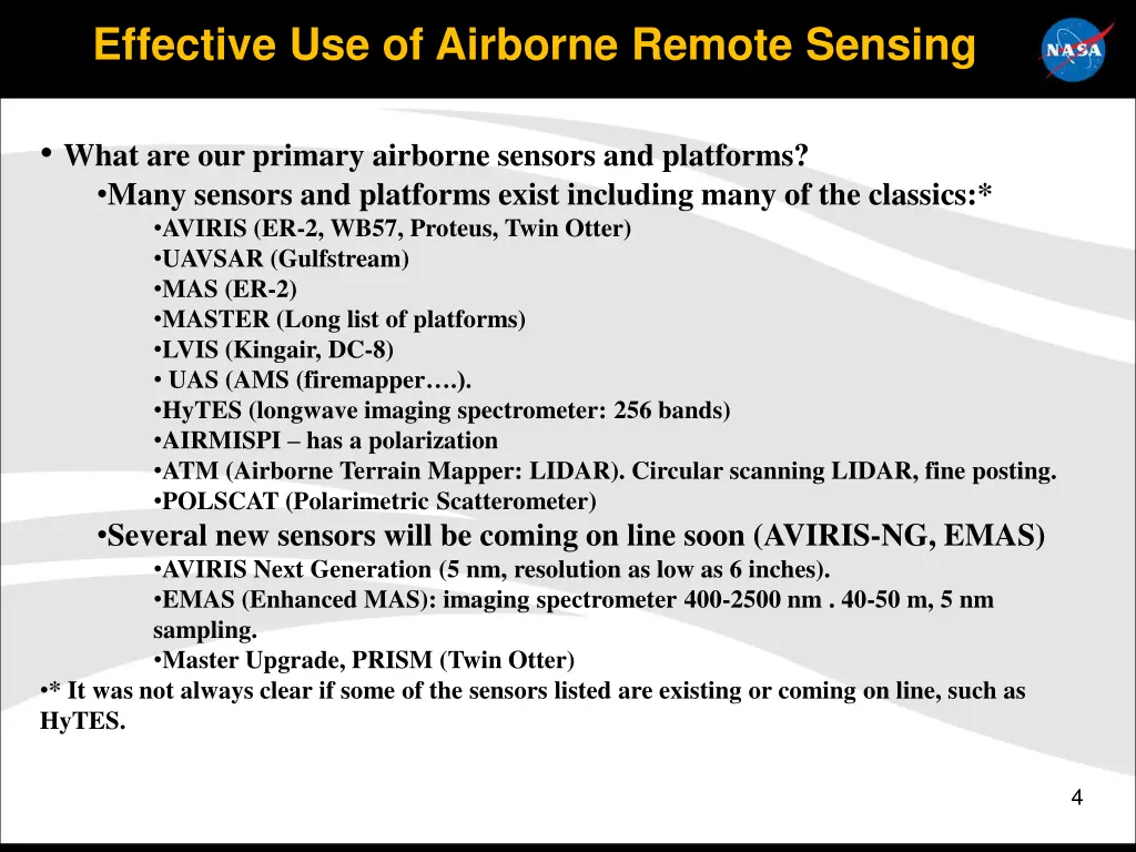 effective use of airborne remote sensing 3