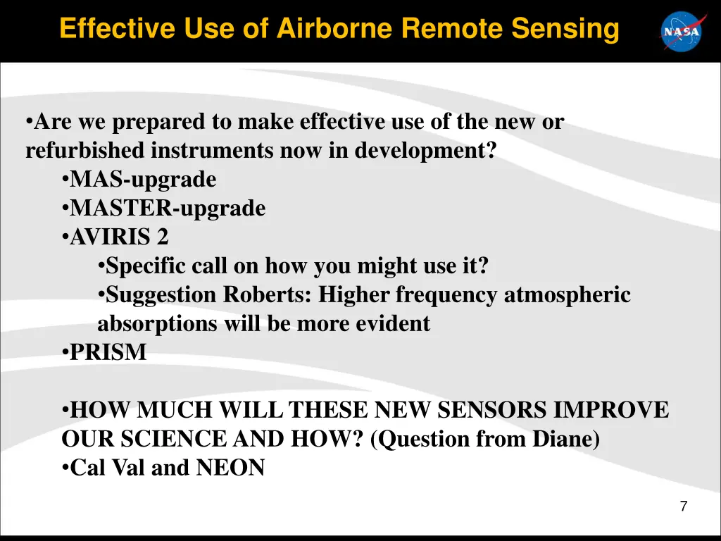 effective use of airborne remote sensing 6