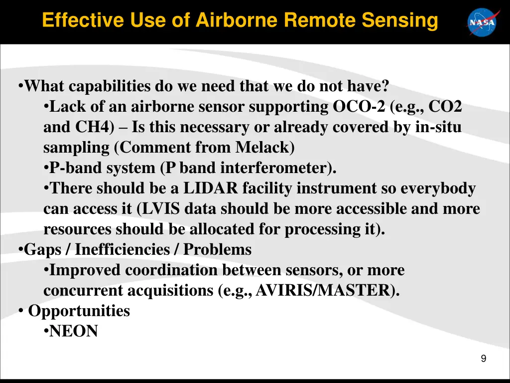 effective use of airborne remote sensing 8