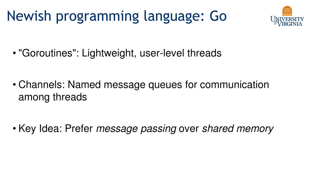 newish programming language go