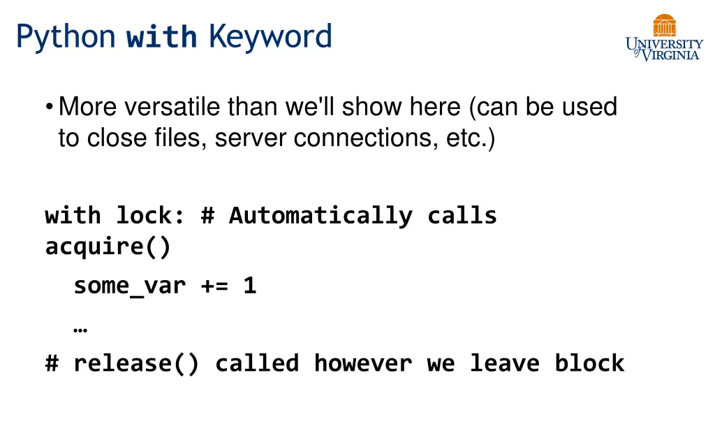 python with keyword
