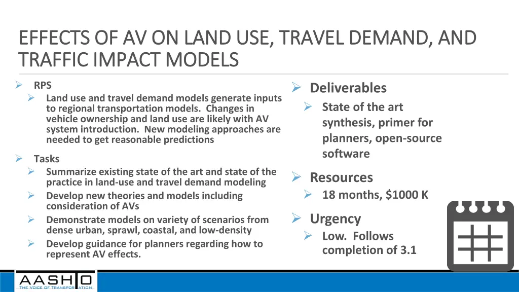 effects of av on land use travel demand