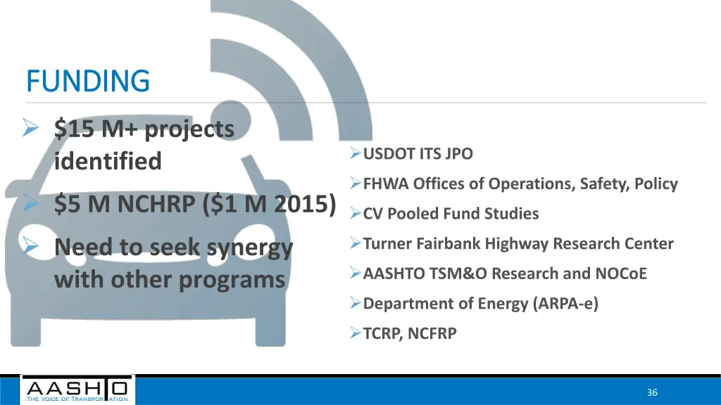 funding funding 15 m projects identified