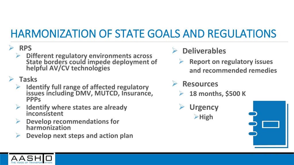 harmonization of state goals and regulations
