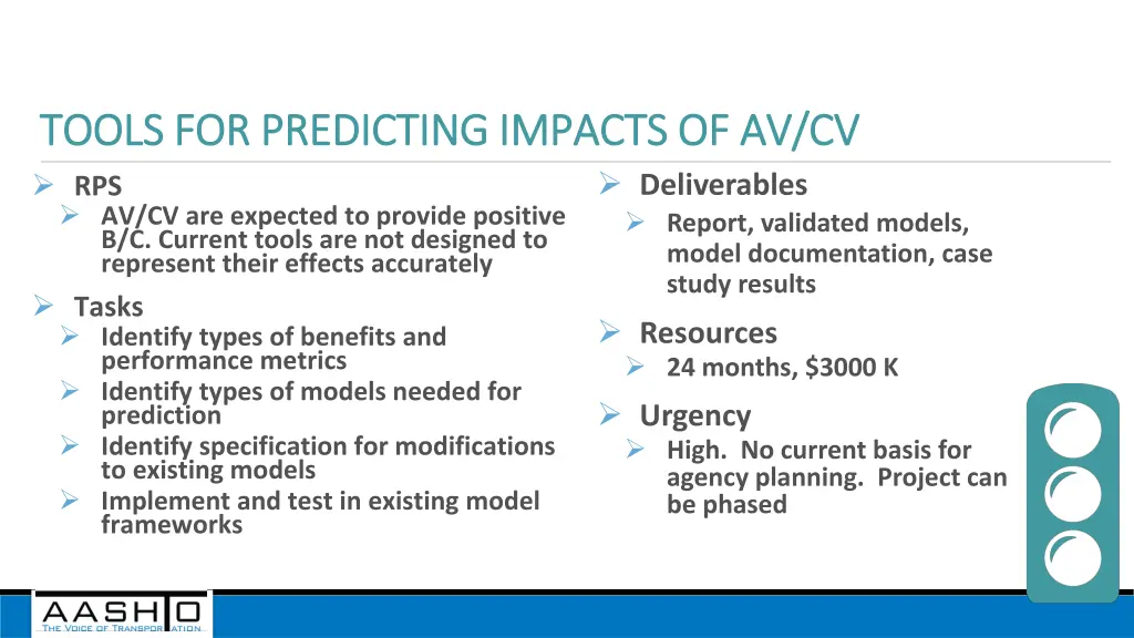 tools for predicting impacts of av cv tools