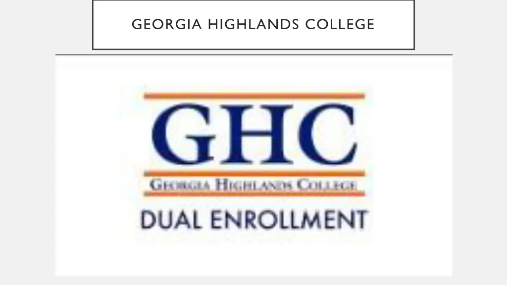 georgia highlands college