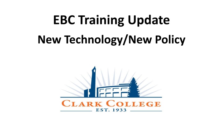 ebc training update
