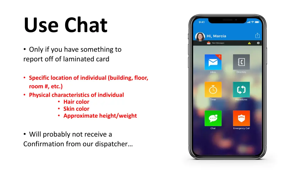 use chat