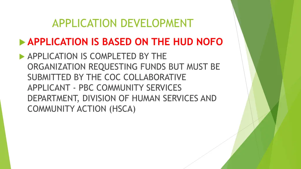 application development