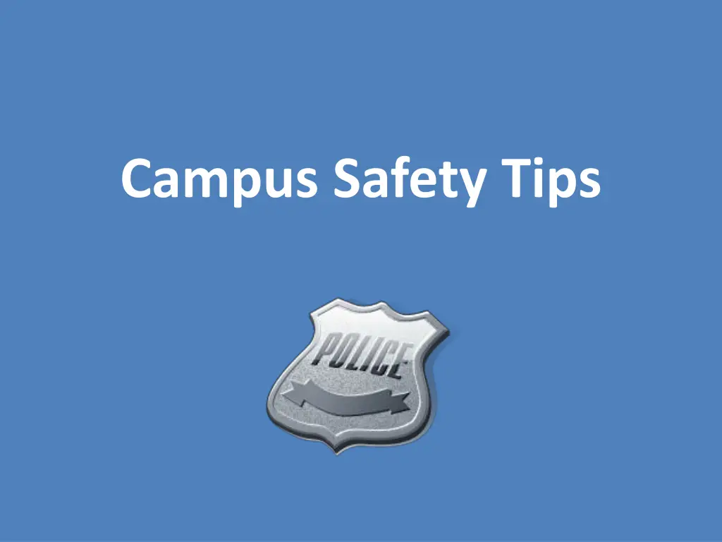 campus safety tips