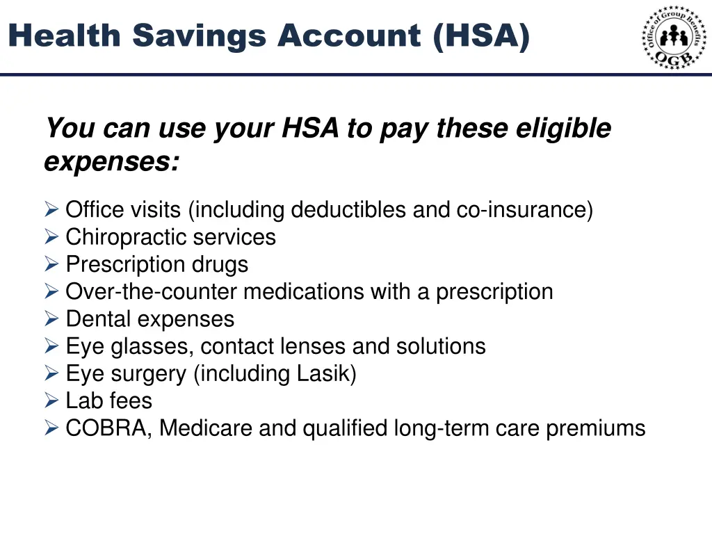 health savings account hsa 1